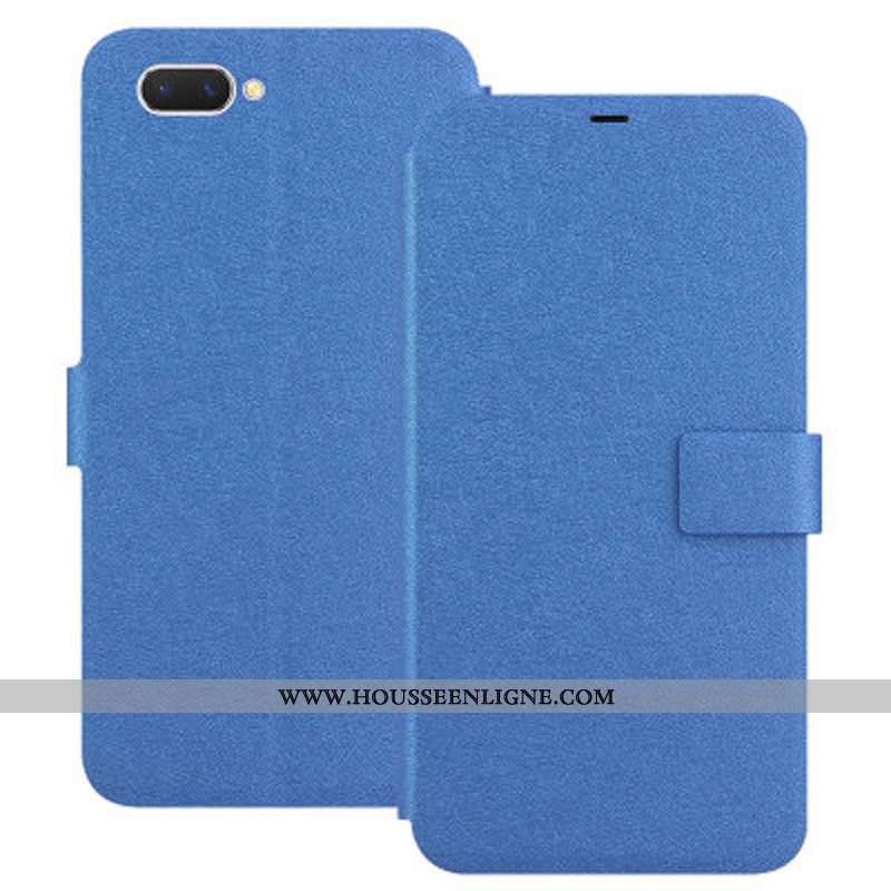 Housse Oppo A5 Fluide Doux Protection Coque Téléphone Portable Rouge Étui Rose