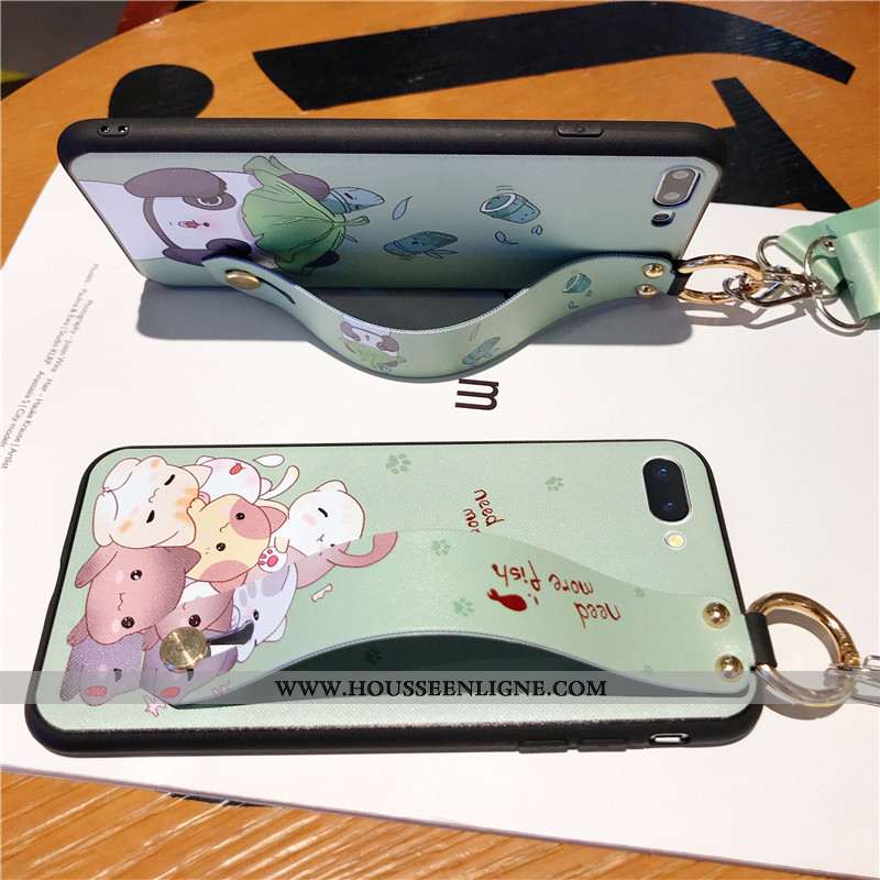 Housse Oppo A5 Fluide Doux Protection Dessin Animé Tendance Coque Téléphone Portable Étui Verte