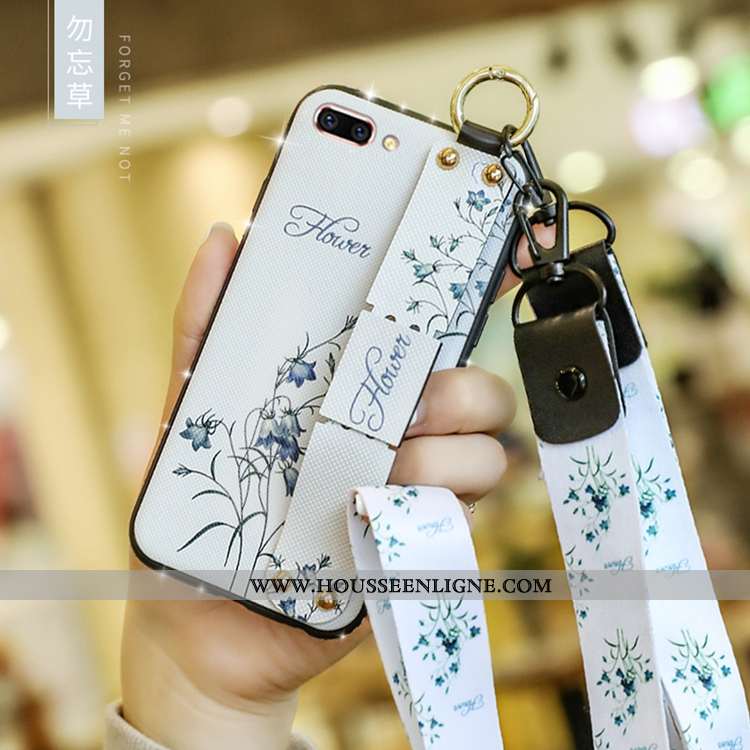 Housse Oppo A5 Mode Fluide Doux Étui Blanc Tout Compris Coque Téléphone Portable Blanche