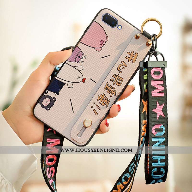 Housse Oppo A5 Ornements Suspendus Créatif Fluide Doux Tendance Étui Coque Téléphone Portable Beige