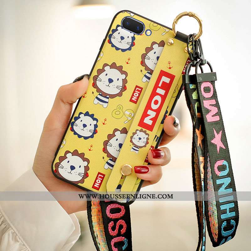 Housse Oppo A5 Ornements Suspendus Créatif Fluide Doux Tendance Étui Coque Téléphone Portable Beige