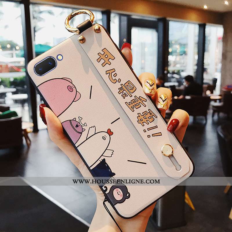 Housse Oppo A5 Ornements Suspendus Créatif Fluide Doux Tendance Étui Coque Téléphone Portable Beige