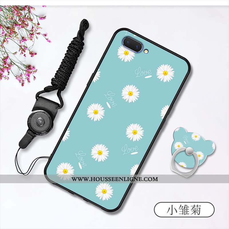 Housse Oppo A5 Ornements Suspendus Tendance Blanc Téléphone Portable Tout Compris Délavé En Daim Inc