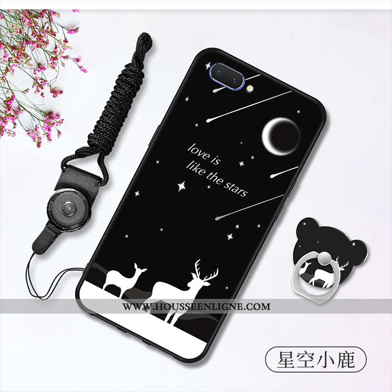 Housse Oppo A5 Ornements Suspendus Tendance Blanc Téléphone Portable Tout Compris Délavé En Daim Inc