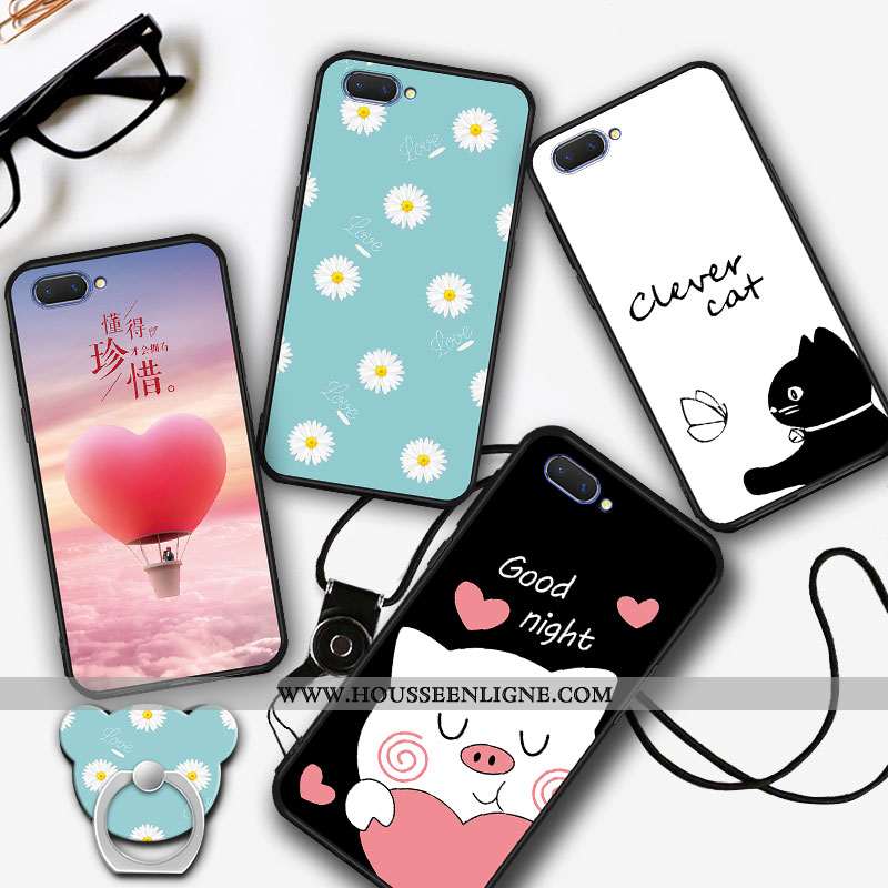 Housse Oppo A5 Ornements Suspendus Tendance Blanc Téléphone Portable Tout Compris Délavé En Daim Inc