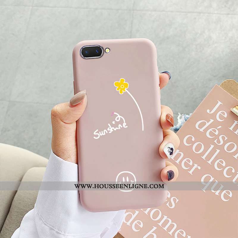 Housse Oppo A5 Protection Délavé En Daim Simple Ultra Légère Fluide Doux Tout Compris Bleu