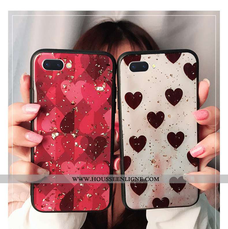 Housse Oppo A5 Protection Personnalité Téléphone Portable Rouge Mode Fluide Doux Incassable