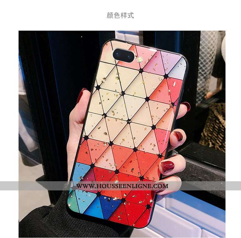 Housse Oppo A5 Protection Personnalité Téléphone Portable Rouge Mode Fluide Doux Incassable