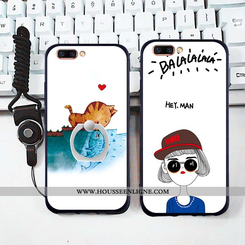 Housse Oppo A5 Silicone Charmant Net Rouge Europe Coque Bleu Étui