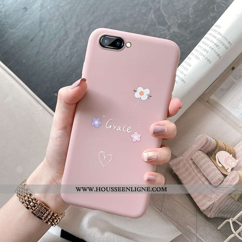 Housse Oppo A5 Tendance Légère Tout Compris Protection Délavé En Daim Ultra Rose
