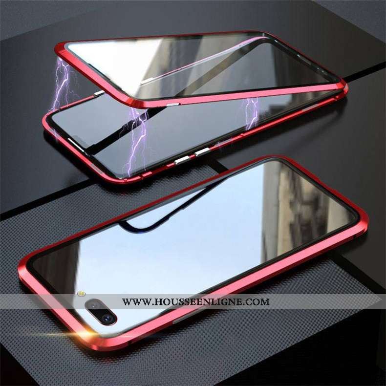 Housse Oppo A5 Tendance Mode Verre Incassable Rouge Tout Compris Magnétisme