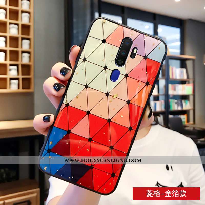 Housse Oppo A9 2020 Mode Protection Tendance Luxe Étui Silicone Personnalité Coloré