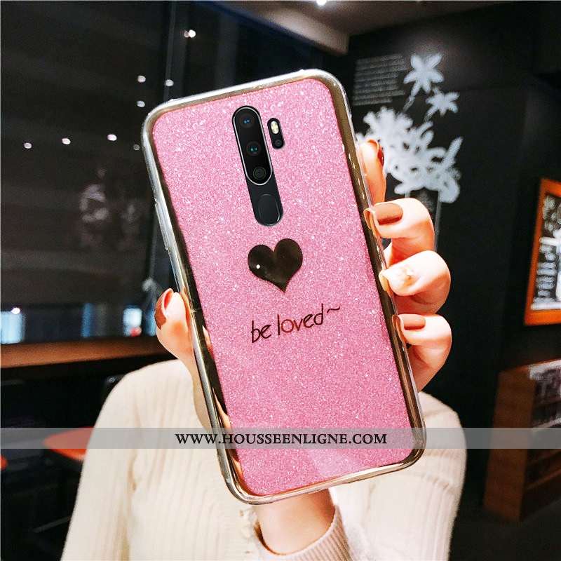 Housse Oppo A9 2020 Protection Fluide Doux Coque Étui Tout Compris Incassable Support Jaune