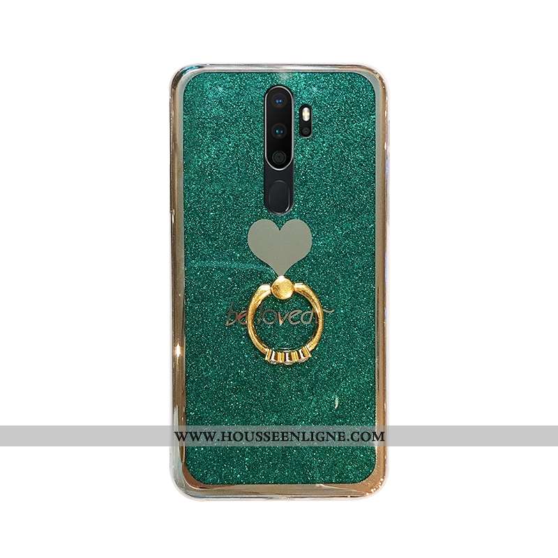 Housse Oppo A9 2020 Protection Fluide Doux Coque Étui Tout Compris Incassable Support Jaune
