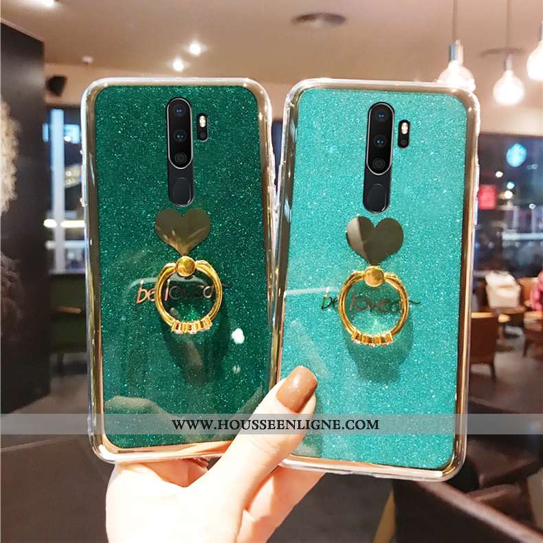 Housse Oppo A9 2020 Protection Fluide Doux Coque Étui Tout Compris Incassable Support Jaune