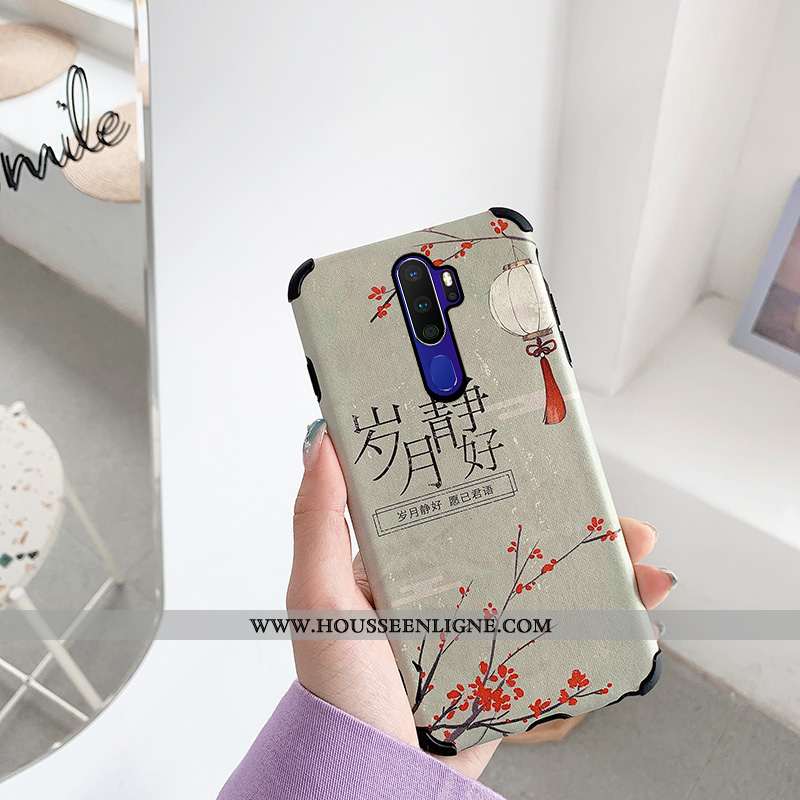 Housse Oppo A9 2020 Protection Personnalité Incassable Dessin Animé Art Téléphone Portable Coque Bei