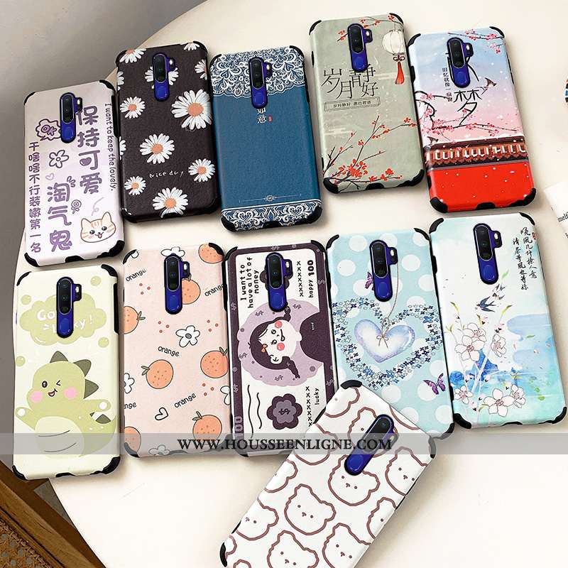 Housse Oppo A9 2020 Protection Personnalité Incassable Dessin Animé Art Téléphone Portable Coque Bei