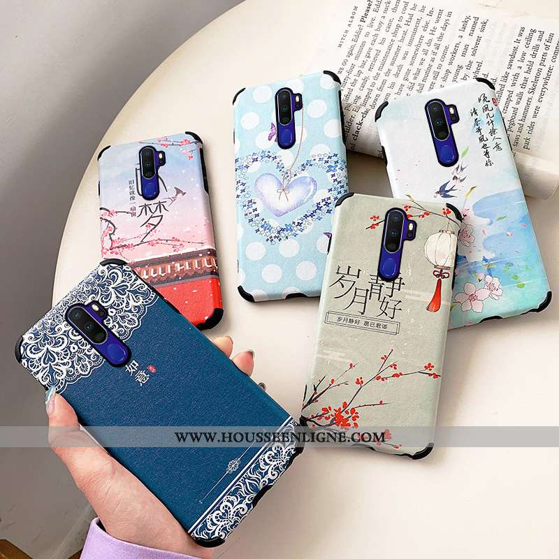 Housse Oppo A9 2020 Protection Personnalité Incassable Dessin Animé Art Téléphone Portable Coque Bei