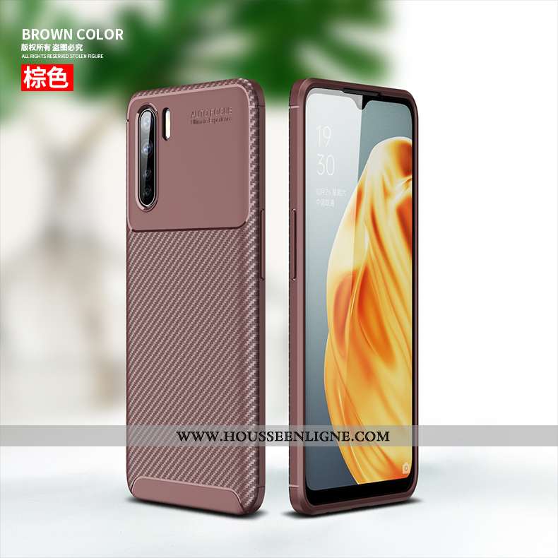 Housse Oppo A91 Fluide Doux Silicone Téléphone Portable Luxe Coque Tout Compris Noir