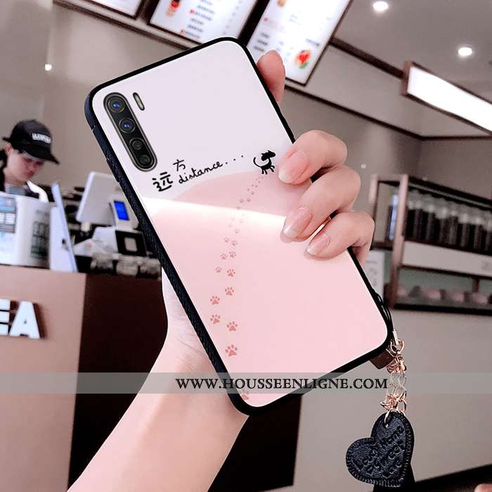 Housse Oppo A91 Personnalité Créatif Incassable Coque Frais Tout Compris Mode Rose