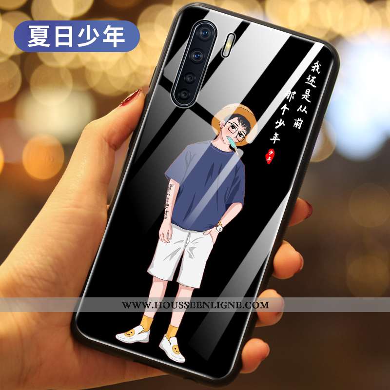 Housse Oppo A91 Protection Verre Téléphone Portable Personnalité Incassable Tout Compris Tendance No