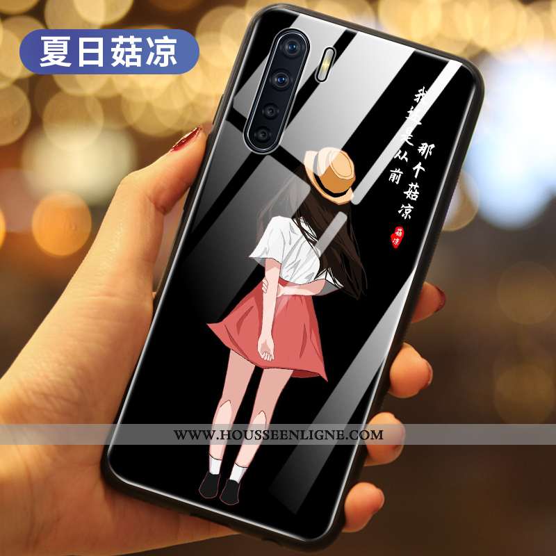 Housse Oppo A91 Protection Verre Téléphone Portable Personnalité Incassable Tout Compris Tendance No