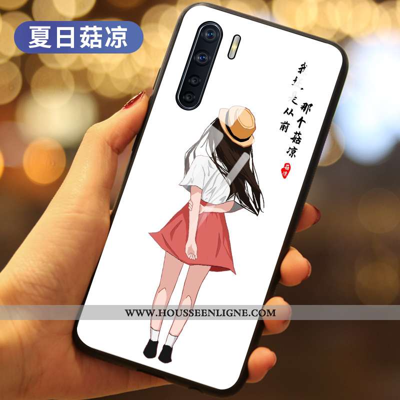 Housse Oppo A91 Protection Verre Téléphone Portable Personnalité Incassable Tout Compris Tendance No