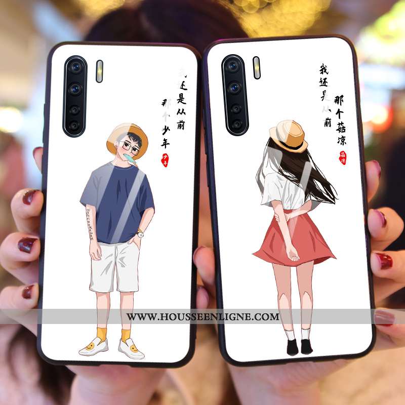 Housse Oppo A91 Protection Verre Téléphone Portable Personnalité Incassable Tout Compris Tendance No