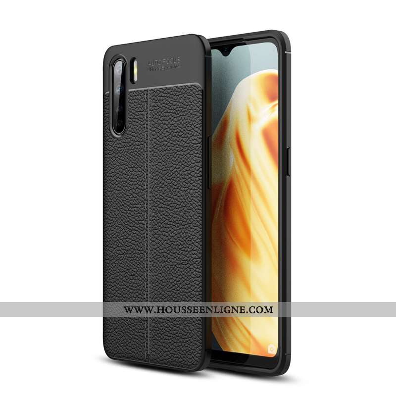 Housse Oppo A91 Silicone Fluide Doux Étui Téléphone Portable Noir Coque Incassable