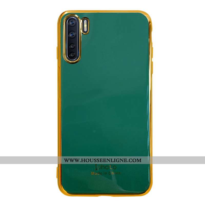 Housse Oppo A91 Silicone Protection Net Rouge Nouveau Incassable Ultra Téléphone Portable Verte