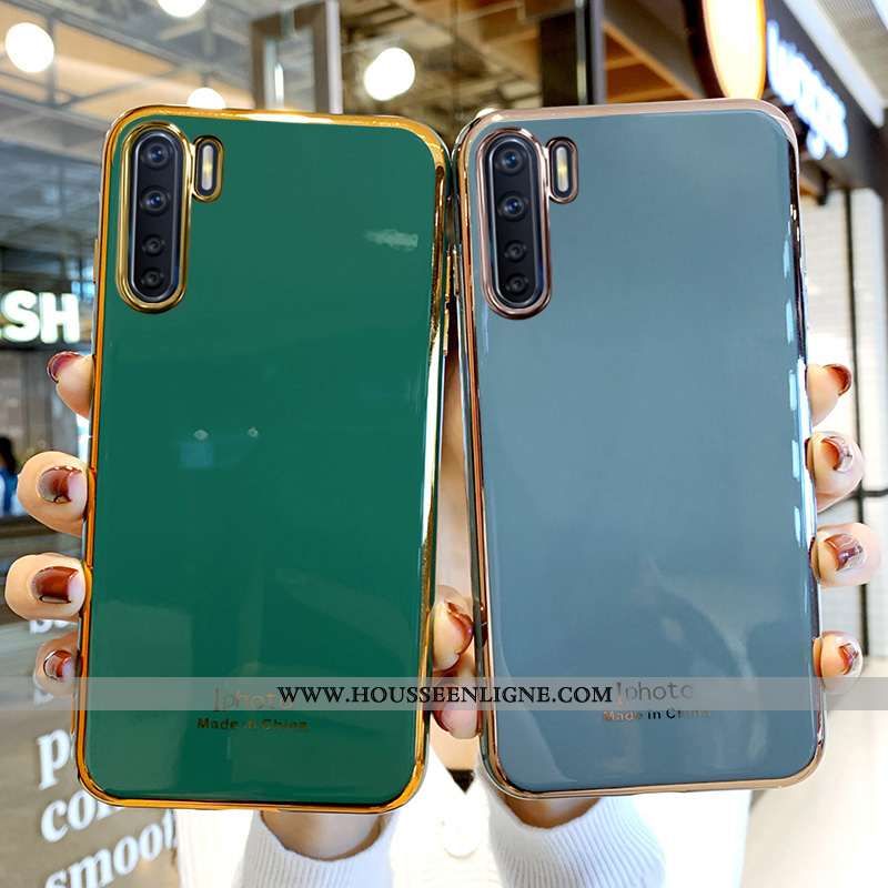 Housse Oppo A91 Silicone Protection Net Rouge Nouveau Incassable Ultra Téléphone Portable Verte