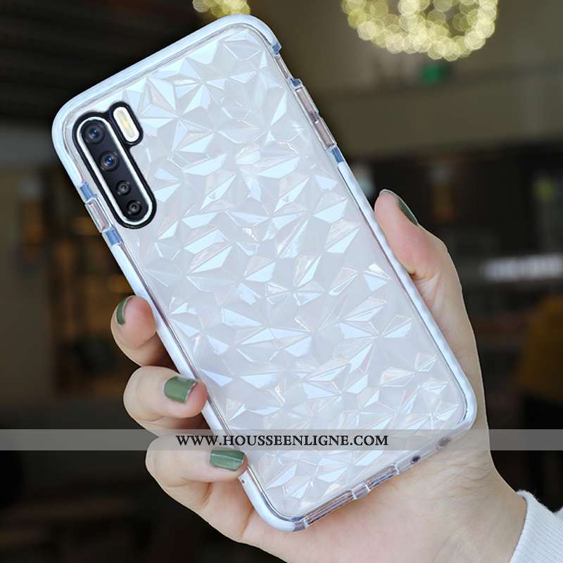 Housse Oppo A91 Silicone Protection Strass Transparent Modèle Fleurie Tout Compris Fluide Doux Rose