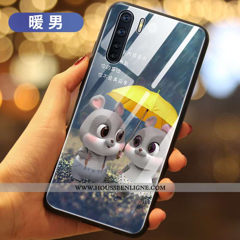 Housse Oppo A91 Tendance Coque Téléphone Portable Rat Richesse Net Rouge Rouge