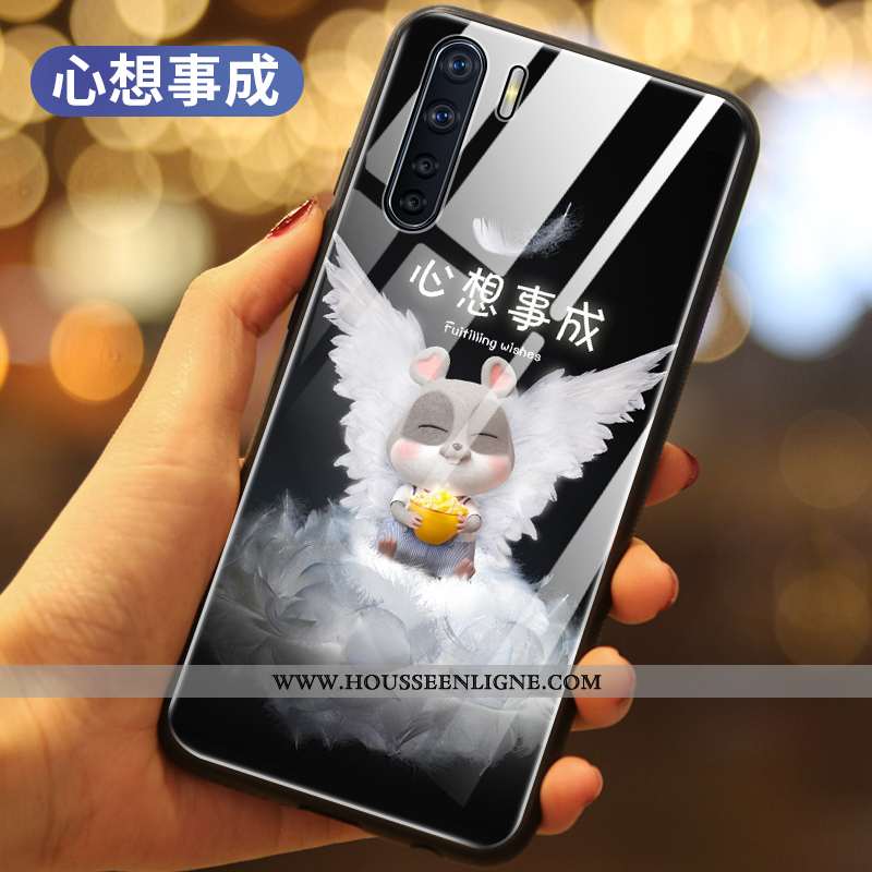 Housse Oppo A91 Tendance Coque Téléphone Portable Rat Richesse Net Rouge Rouge