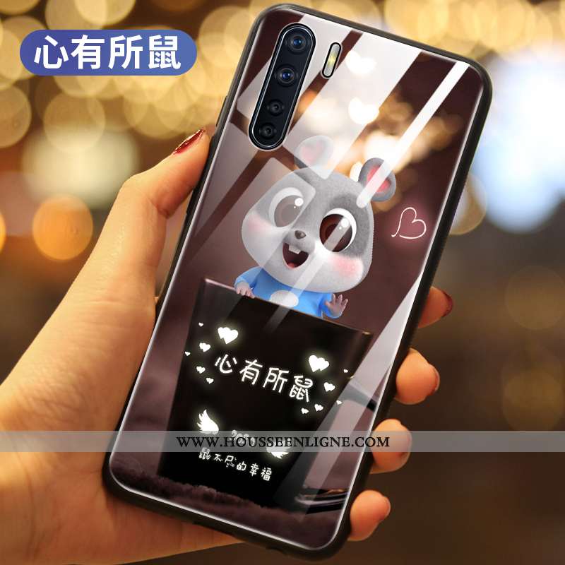 Housse Oppo A91 Tendance Coque Téléphone Portable Rat Richesse Net Rouge Rouge