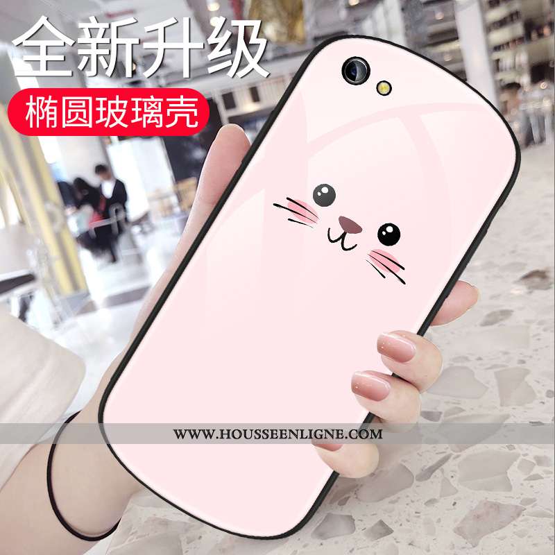 Housse Oppo Ax5 Personnalité Créatif Net Rouge Simple Mignonne Verre Dessin Animé Bleu