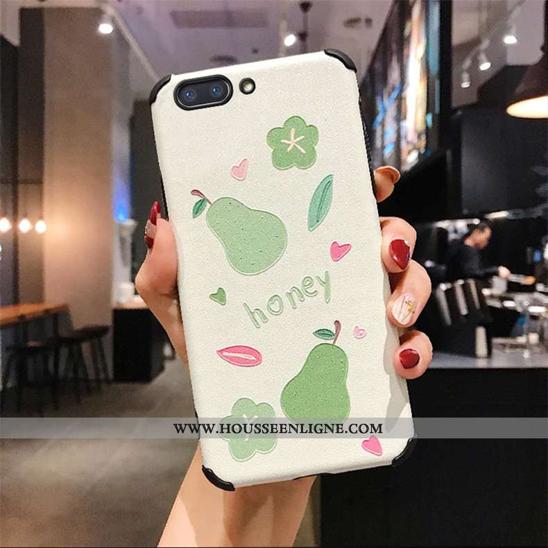Housse Oppo Ax5 Tendance Modèle Fleurie Incassable Personnalité Soie Mulberry Coque Blanc Blanche