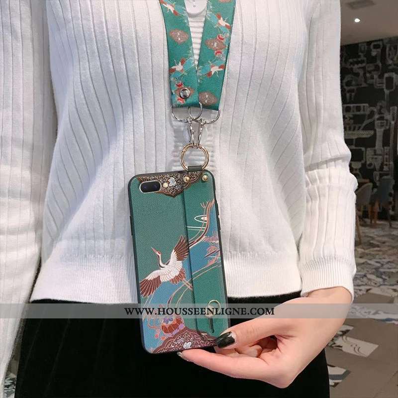 Housse Oppo Ax5 Ultra Tendance Protection Net Rouge Bleu Marin Délavé En Daim Style Chinois Bleu Fon