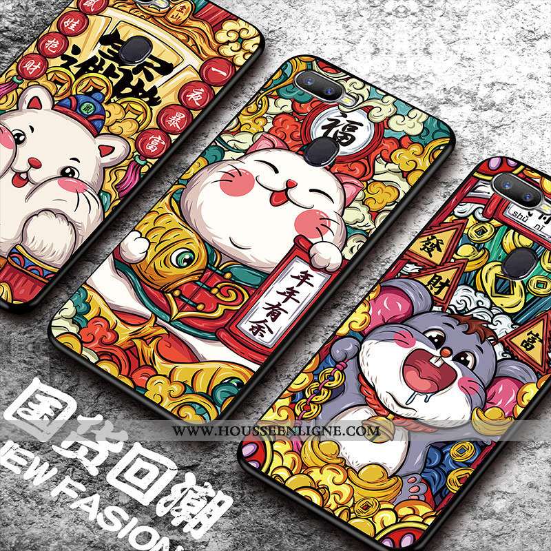 Housse Oppo Ax7 Créatif Dessin Animé Incassable Nouveau Protection Étui Mode Coloré