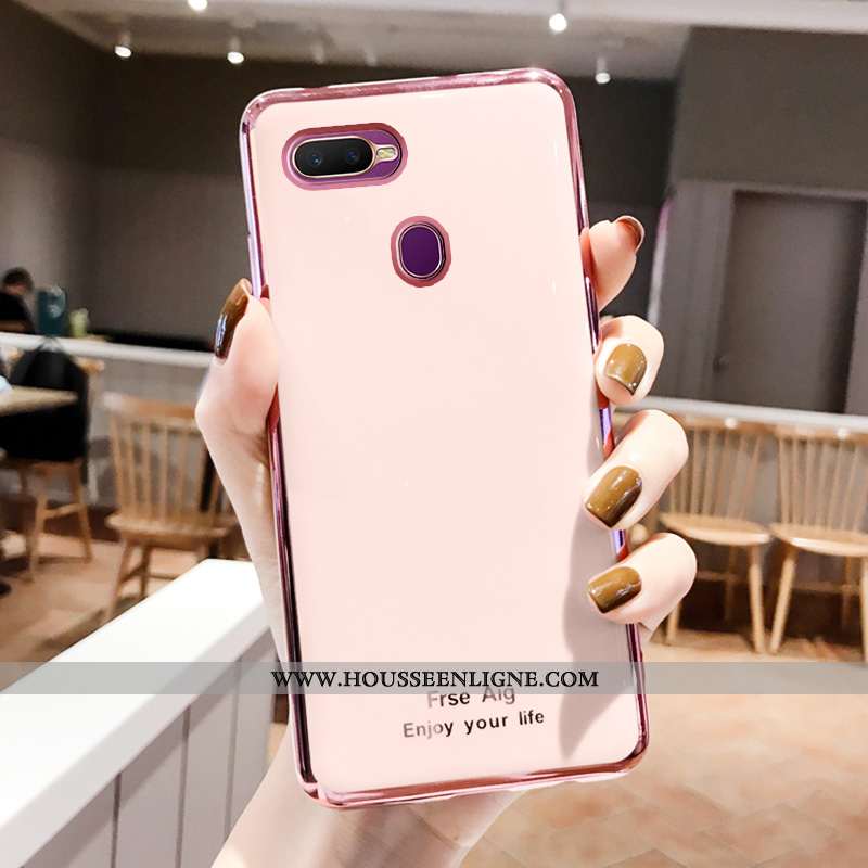 Housse Oppo Ax7 Créatif Fluide Doux Incassable Membrane Tempérer Coque Étui Rose