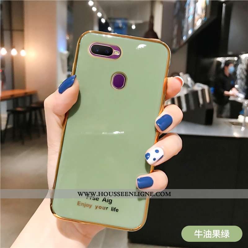 Housse Oppo Ax7 Créatif Fluide Doux Incassable Membrane Tempérer Coque Étui Rose