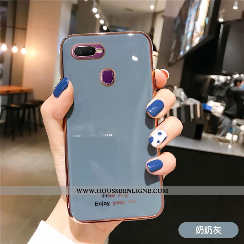 Housse Oppo Ax7 Créatif Fluide Doux Incassable Membrane Tempérer Coque Étui Rose