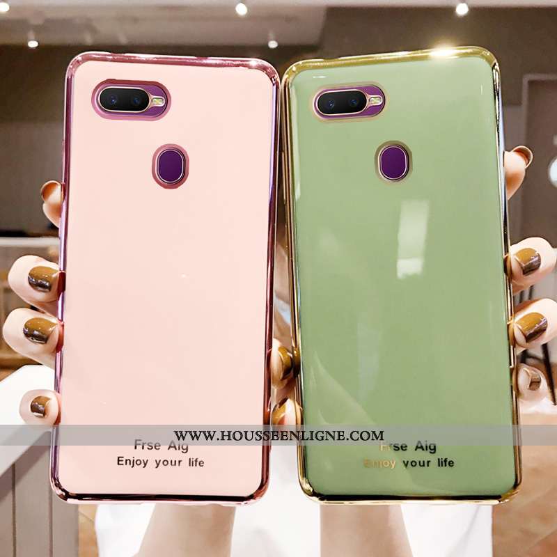 Housse Oppo Ax7 Créatif Fluide Doux Incassable Membrane Tempérer Coque Étui Rose