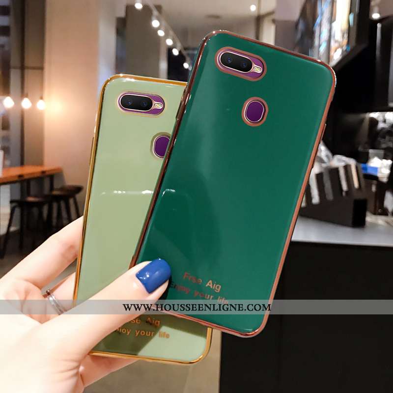 Housse Oppo Ax7 Créatif Fluide Doux Incassable Membrane Tempérer Coque Étui Rose
