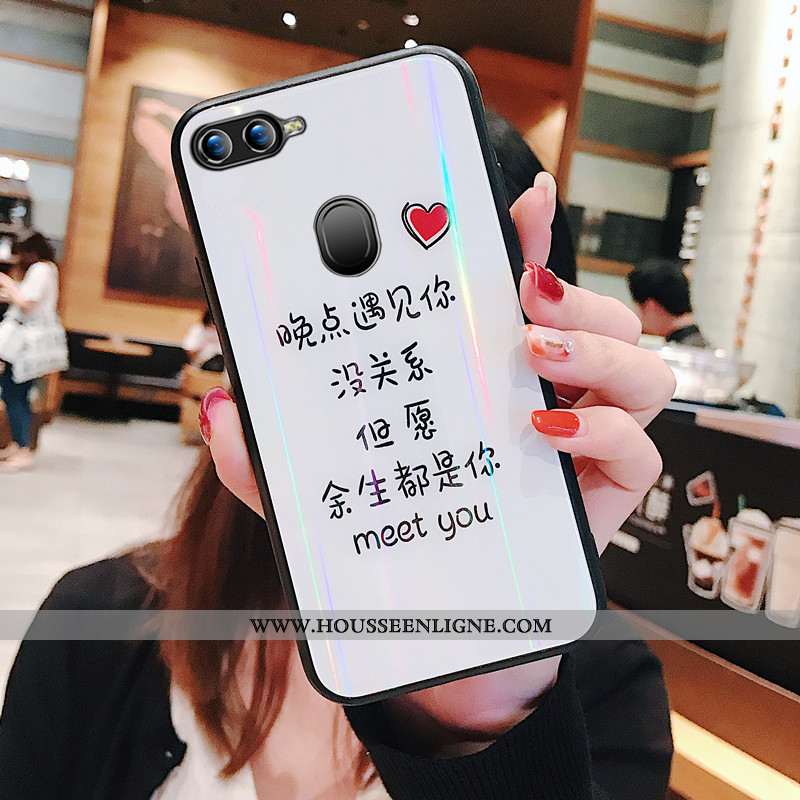 Housse Oppo Ax7 Créatif Tendance Soirée Personnalité Éblouissement Incassable Coque Blanche