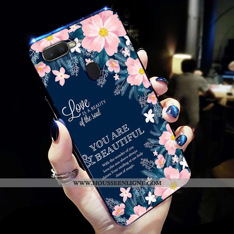 Housse Oppo Ax7 Délavé En Daim Personnalité Téléphone Portable Légère Mode Légères Protection Verte