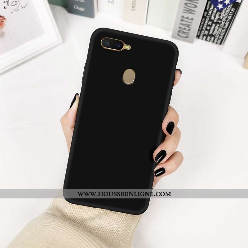 Housse Oppo Ax7 Fluide Doux Silicone Protection Incassable Délavé En Daim Personnalité Créatif Bleu