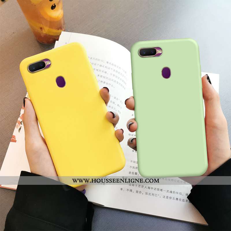 Housse Oppo Ax7 Fluide Doux Silicone Protection Incassable Délavé En Daim Personnalité Créatif Bleu