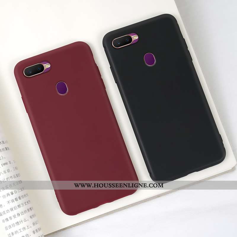 Housse Oppo Ax7 Fluide Doux Silicone Protection Incassable Délavé En Daim Personnalité Créatif Bleu