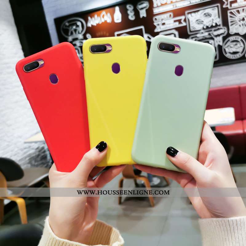 Housse Oppo Ax7 Fluide Doux Silicone Protection Incassable Délavé En Daim Personnalité Créatif Bleu